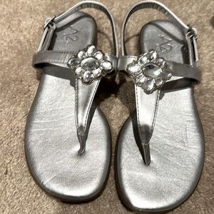 Silver sandals